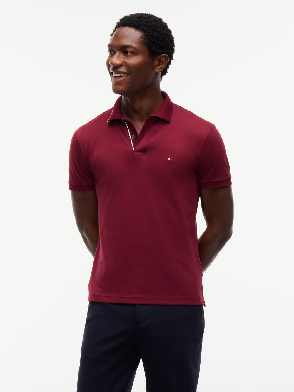 Slim Fit Interlock Polo