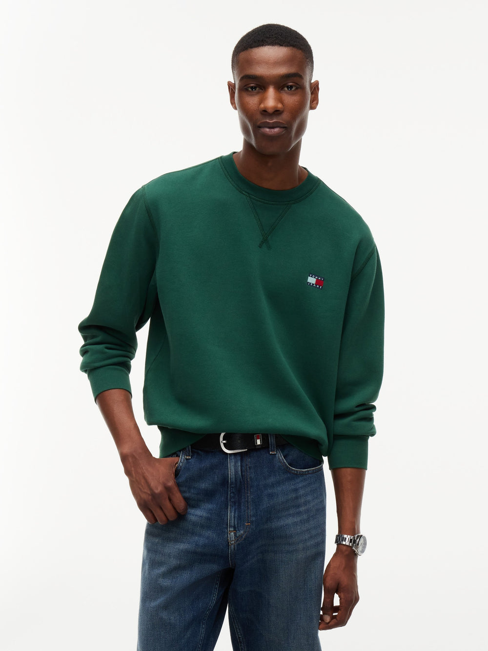 Regular Fit Fleece Crew Neck Sweatshirt