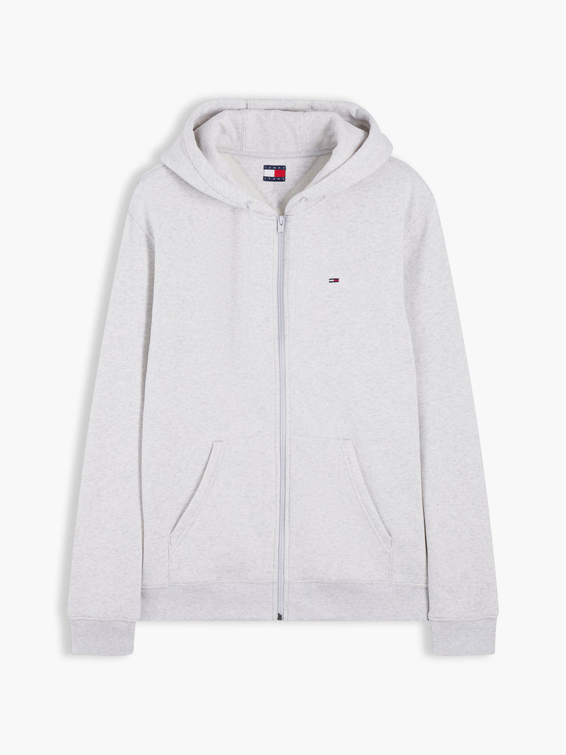Regular Fit Brushed Fleece Hooded Zip Thru Sweatshirt