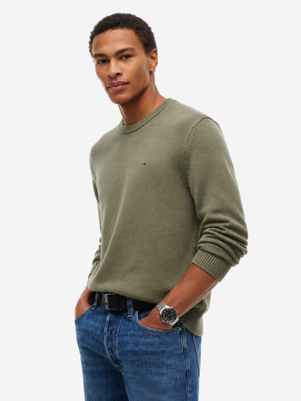 Slim Fit Essential Loose Knit Pullover