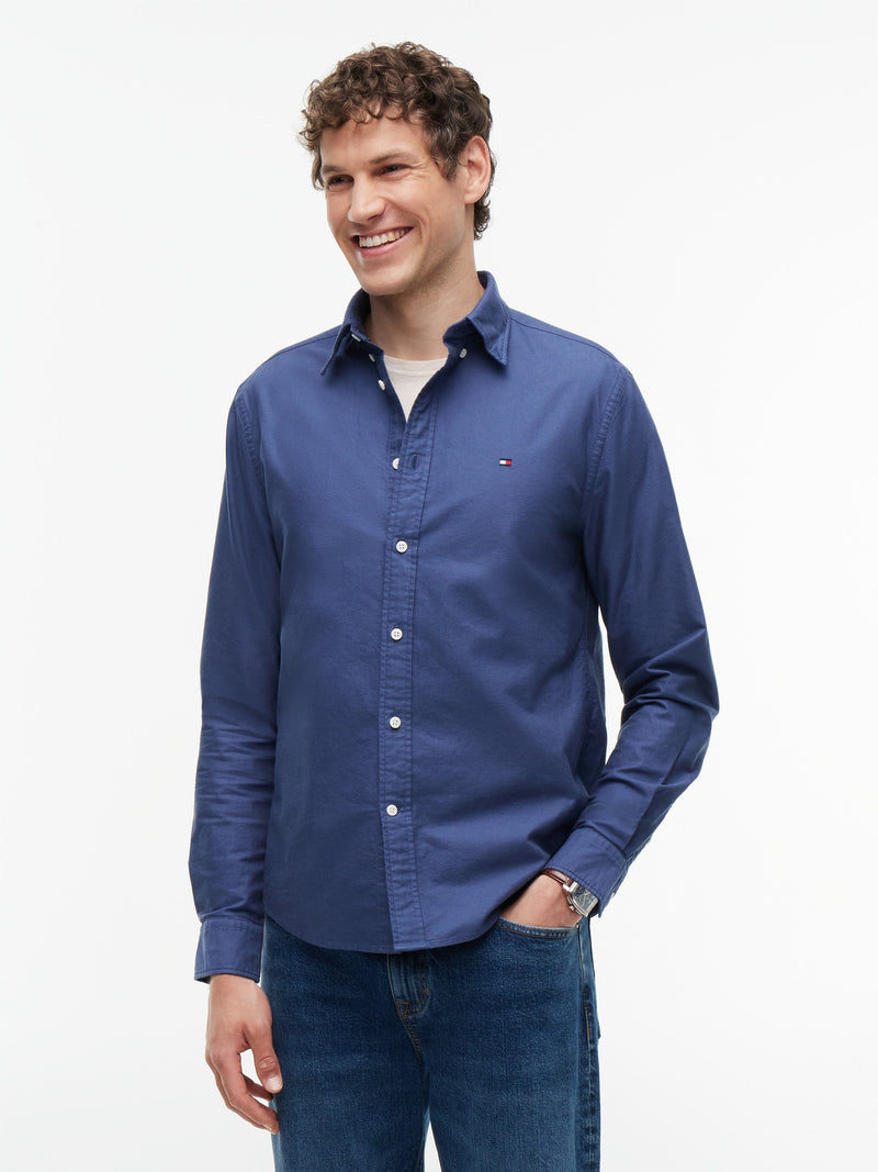 Regular Fit Solid Oxford Shirt
