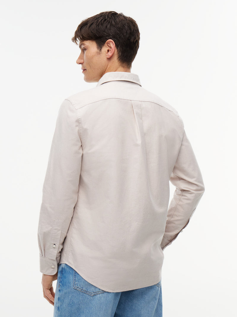 Regular Fit Solid Oxford Shirt