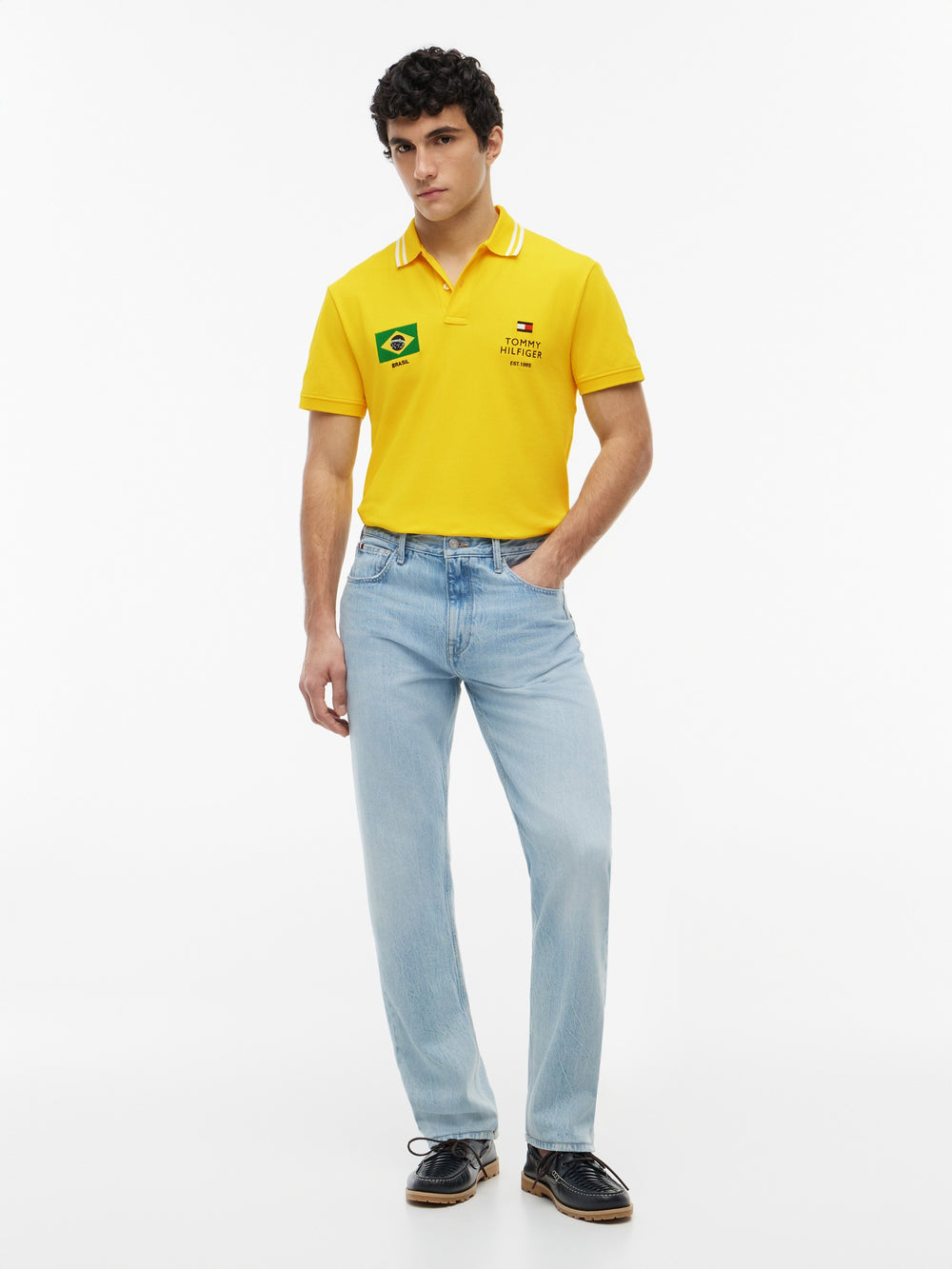 Regular Fit Graphic Pique Polo
