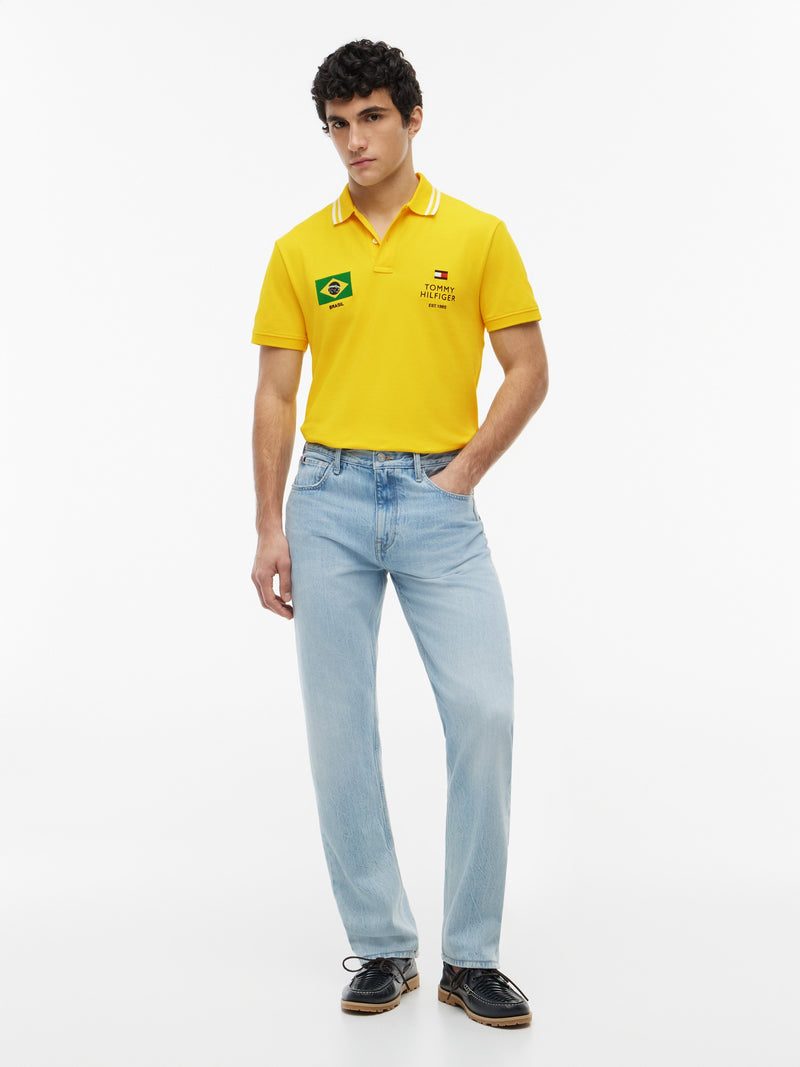 Regular Fit Graphic Pique Polo