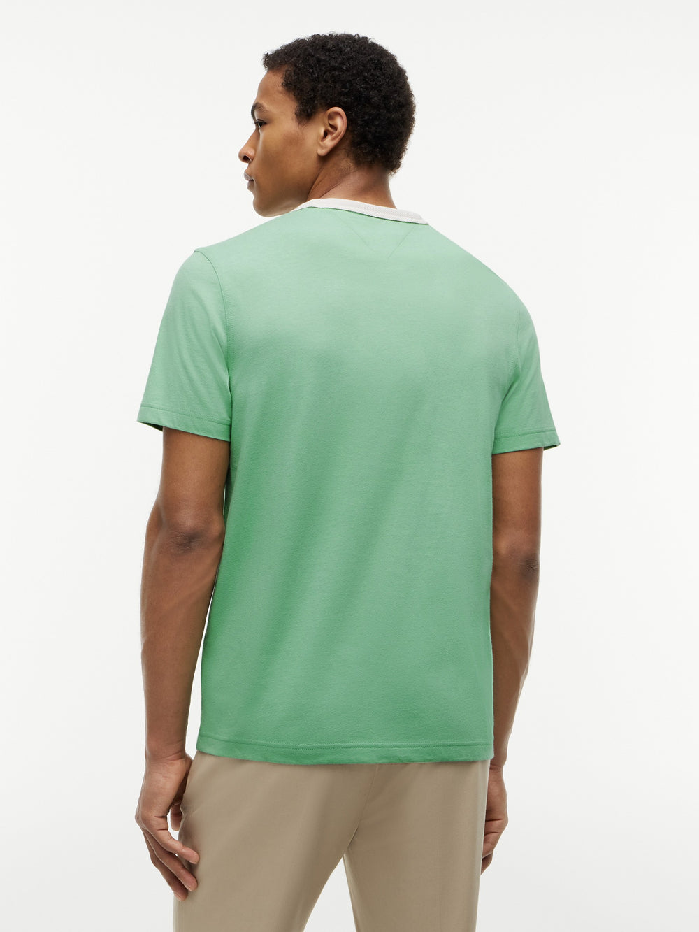Regular Fit Mesh Neck Tshirt