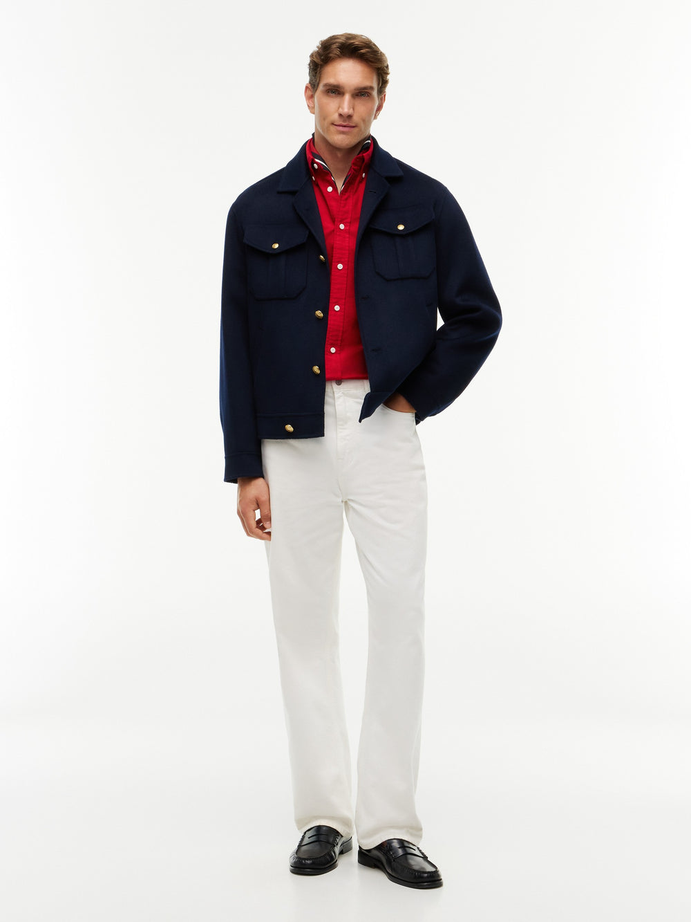 Regular Fit Solid Oxford Shirt