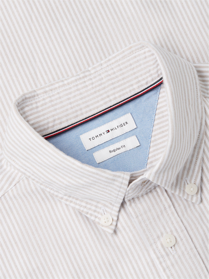 Regular Fit Stripe Oxford Shirt