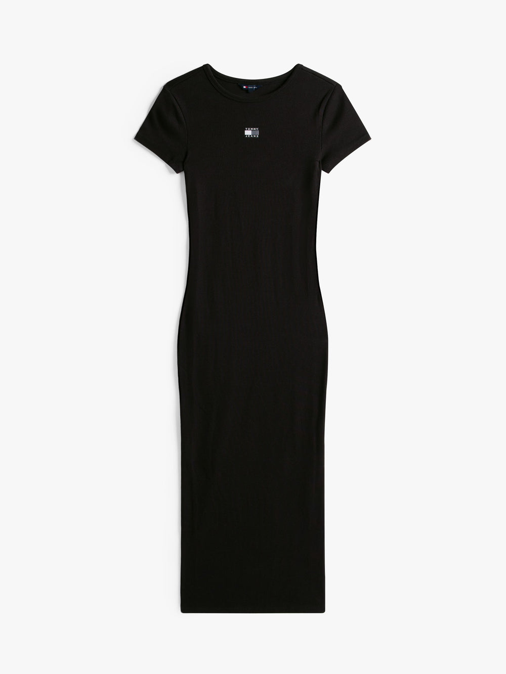 Short Sleeve Solid Ribbed Bodycon Dress