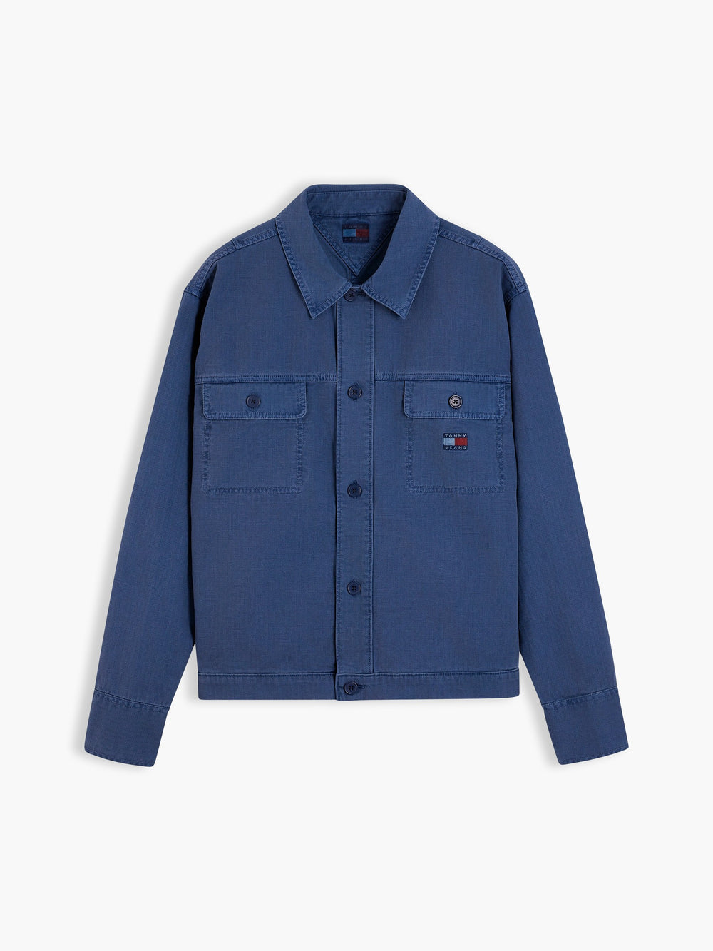 Oversized Fit Solid Overshirt Shirt