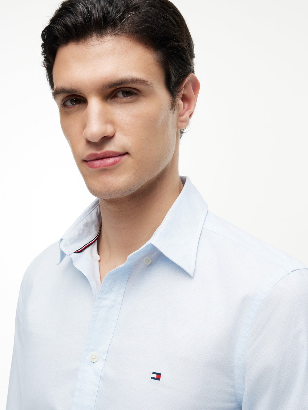 Slim Fit Print Poplin Shirt