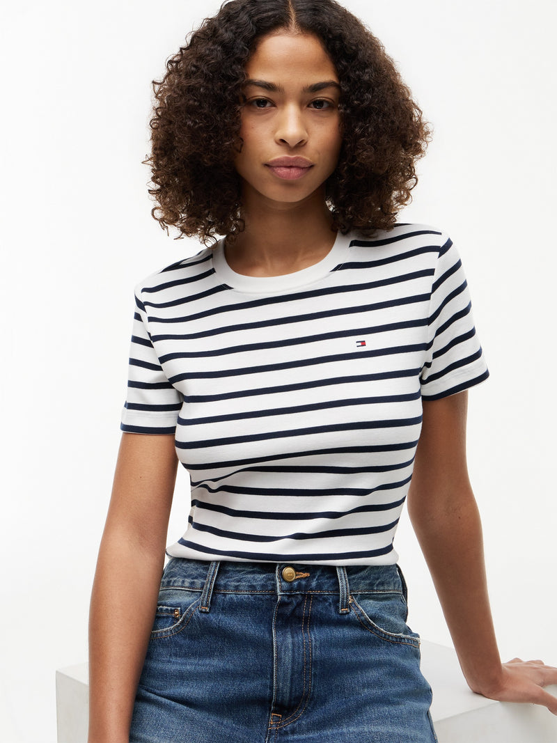 Stripe Slim Fit Half Sleeve Cody T-Shirt