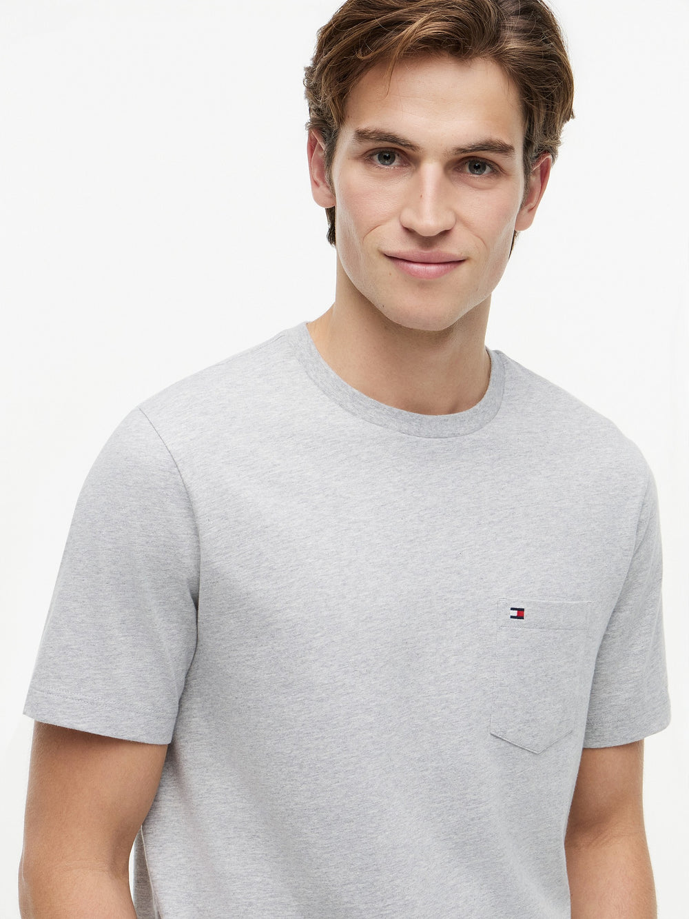 Regular Fit Solid Pocket Tshirt