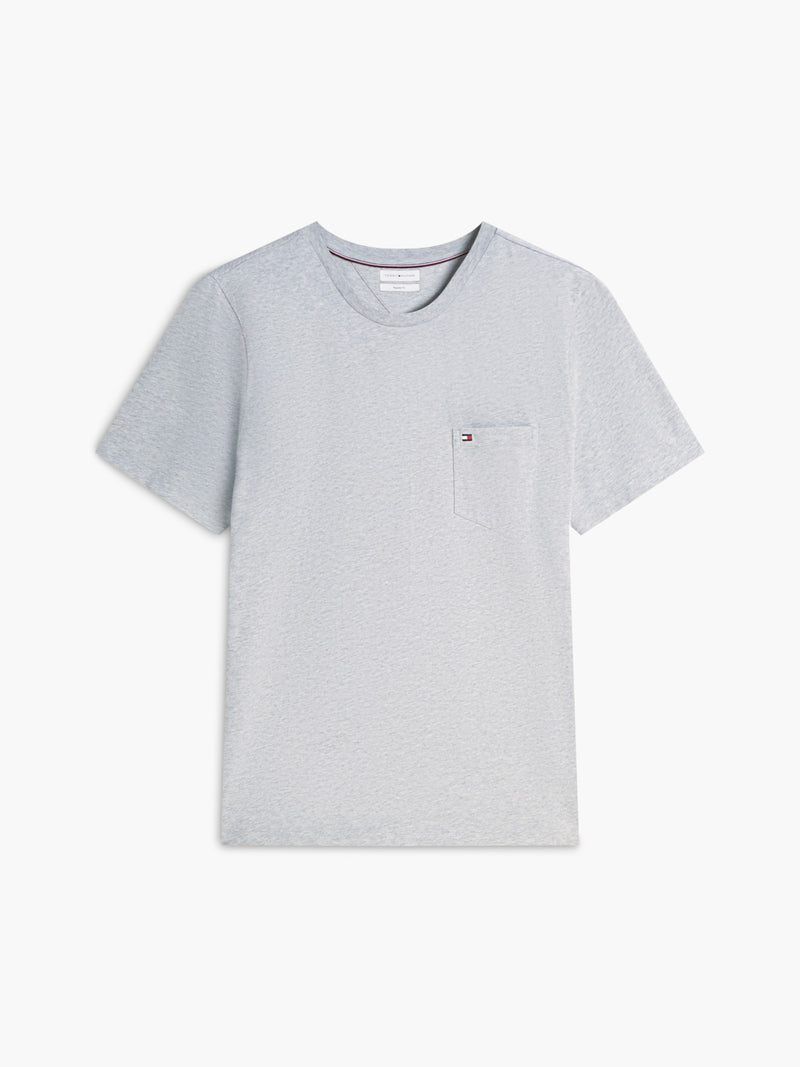 Regular Fit Solid Pocket Tshirt