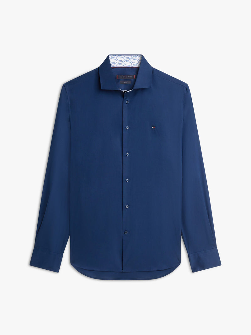 Slim Fit Solid Poplin Shirt