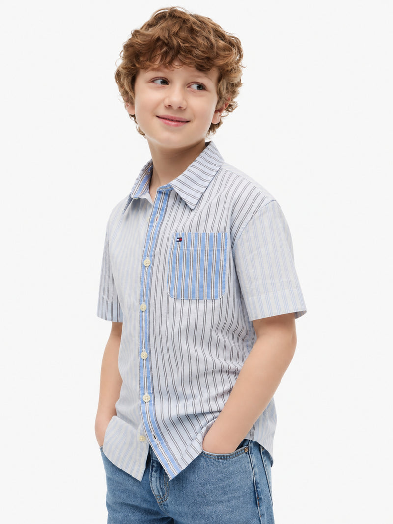 Kids Color Block Shirt