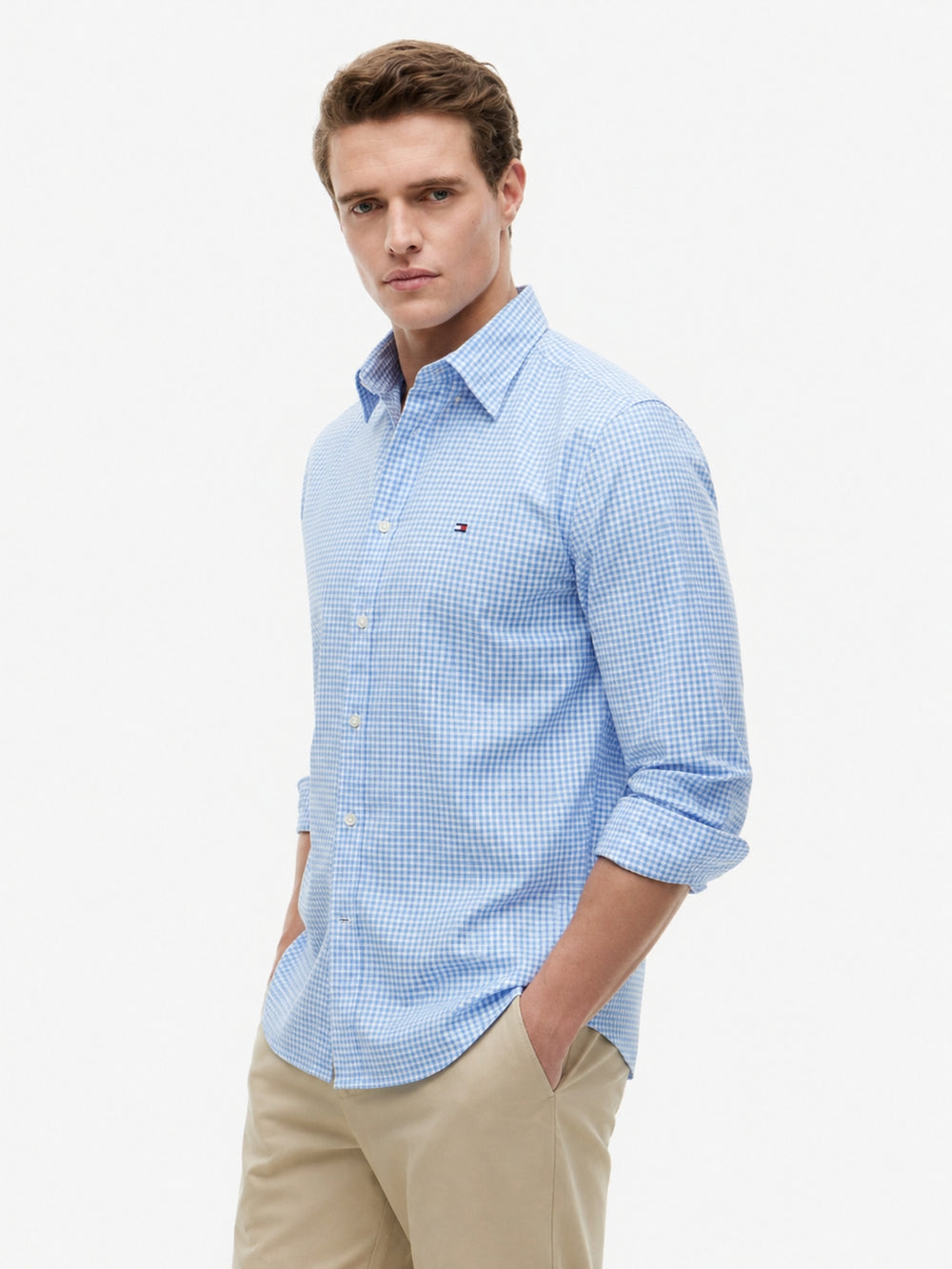 Regular Fit Check Poplin Shirt