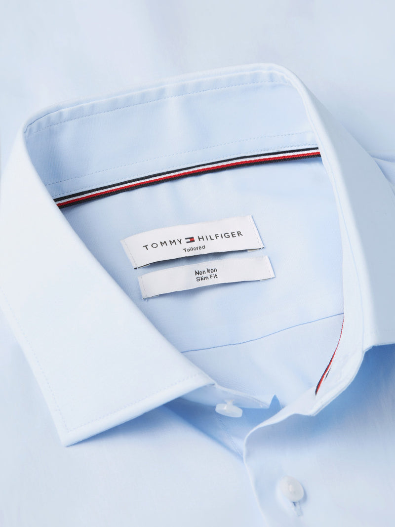 Slim Fit Solid Poplin Shirt