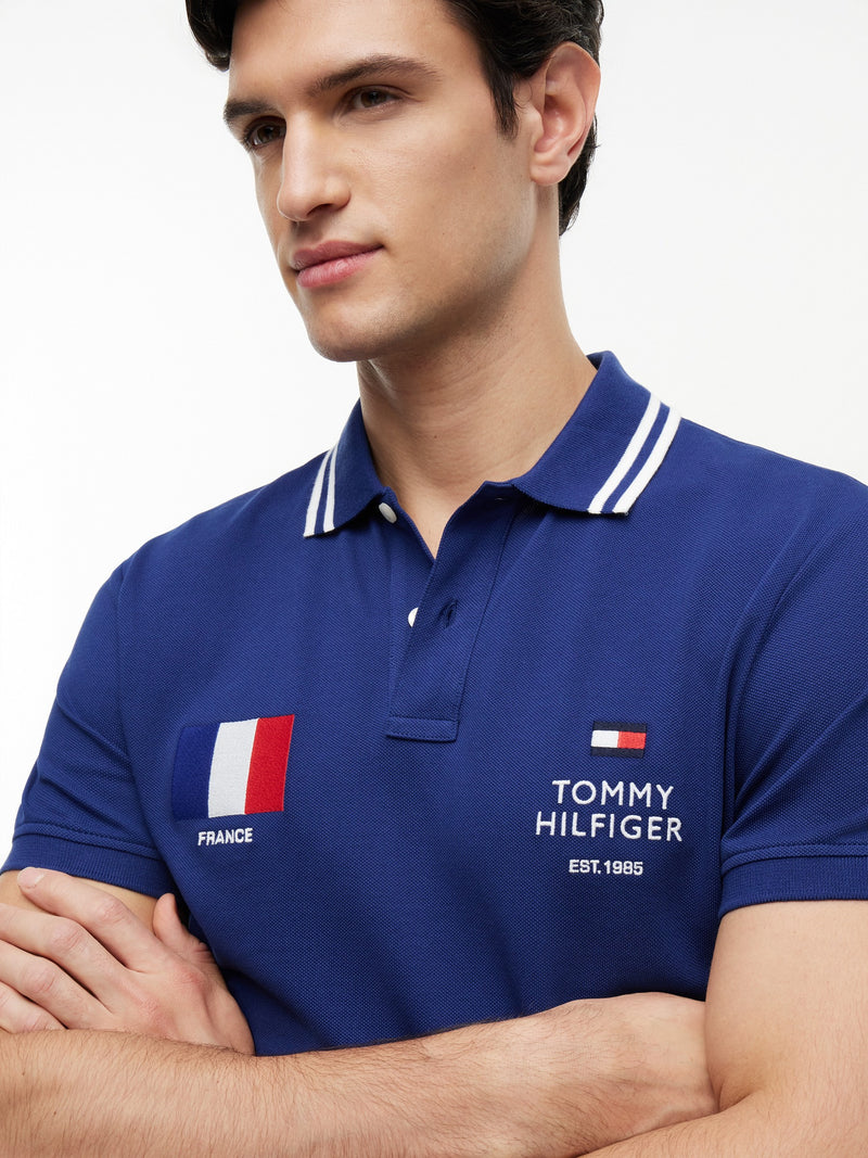Regular Fit Graphic Pique Polo