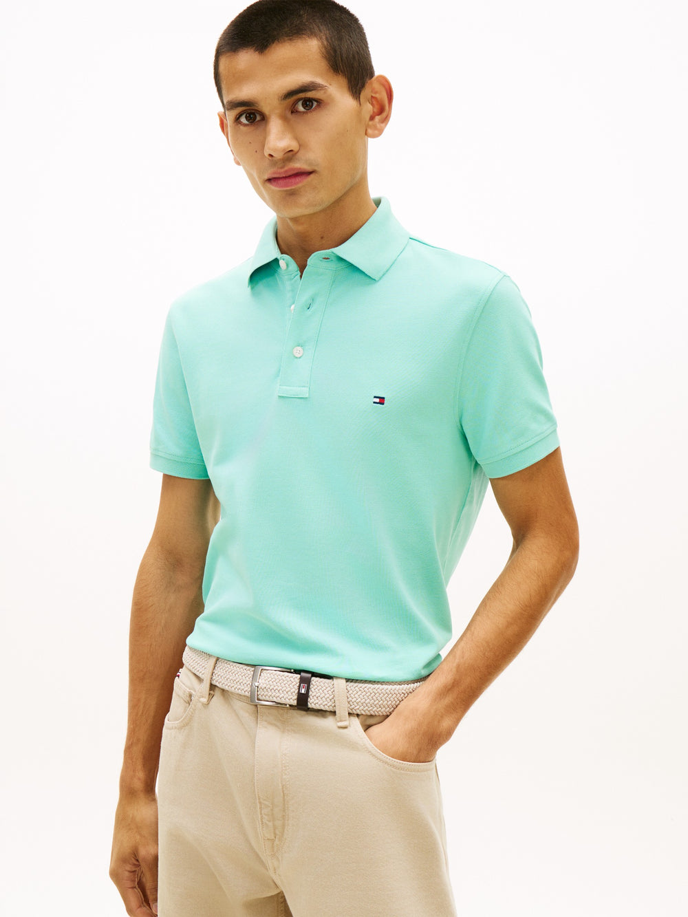 Slim Fit Solid Pique Polo