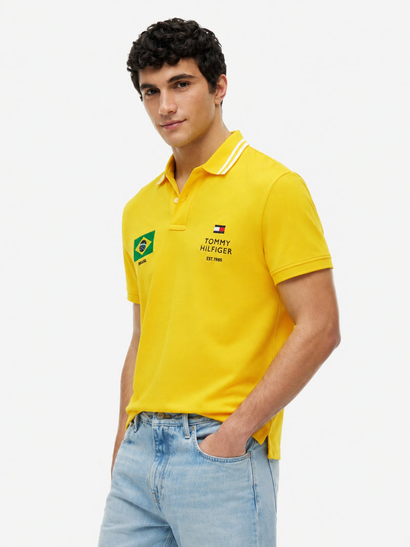 Regular Fit Graphic Pique Polo