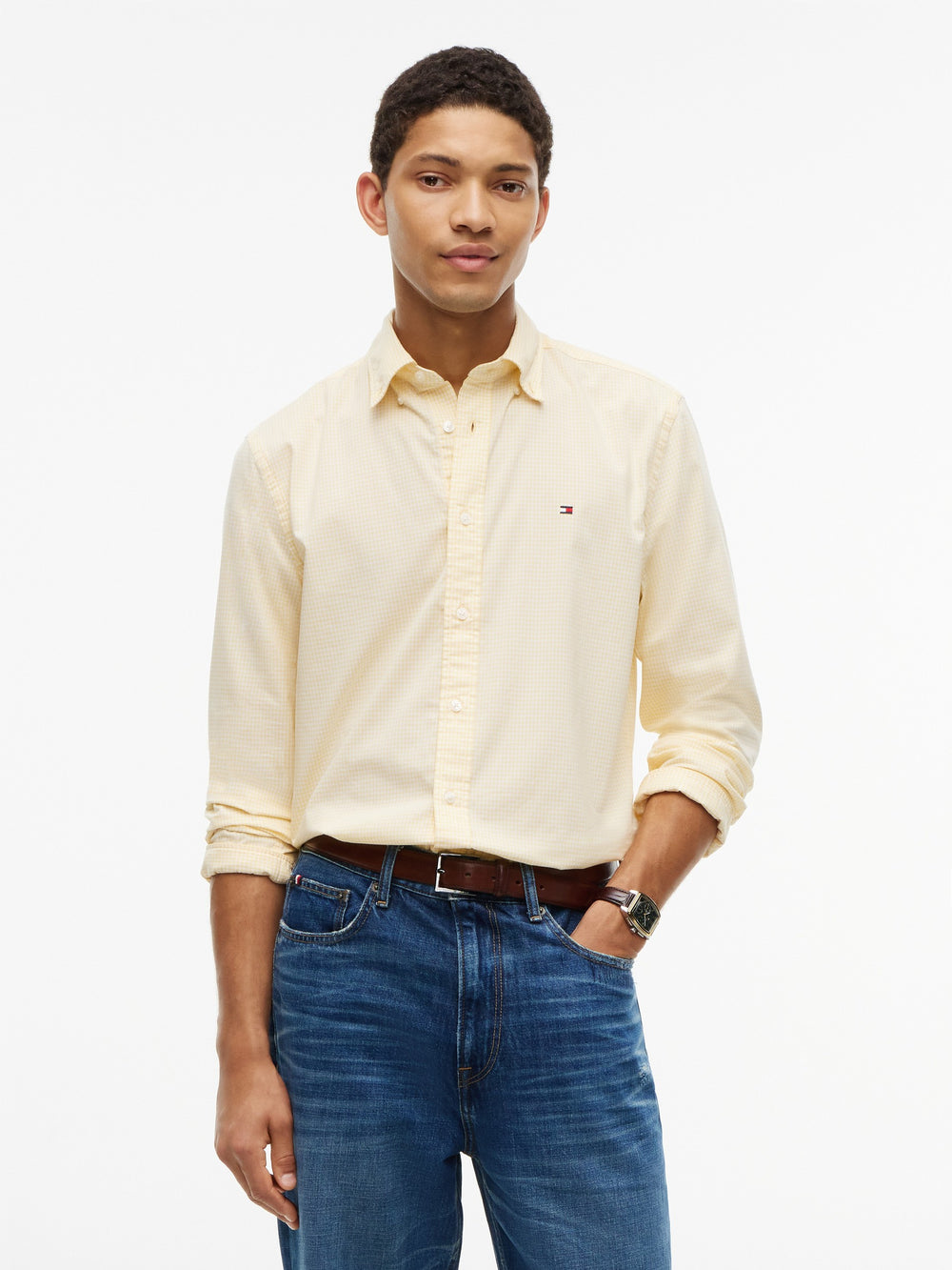 Regular Fit Check Poplin Shirt