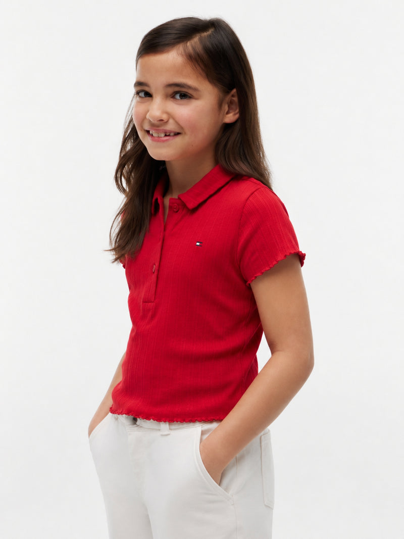 Kids Pointelle Polo