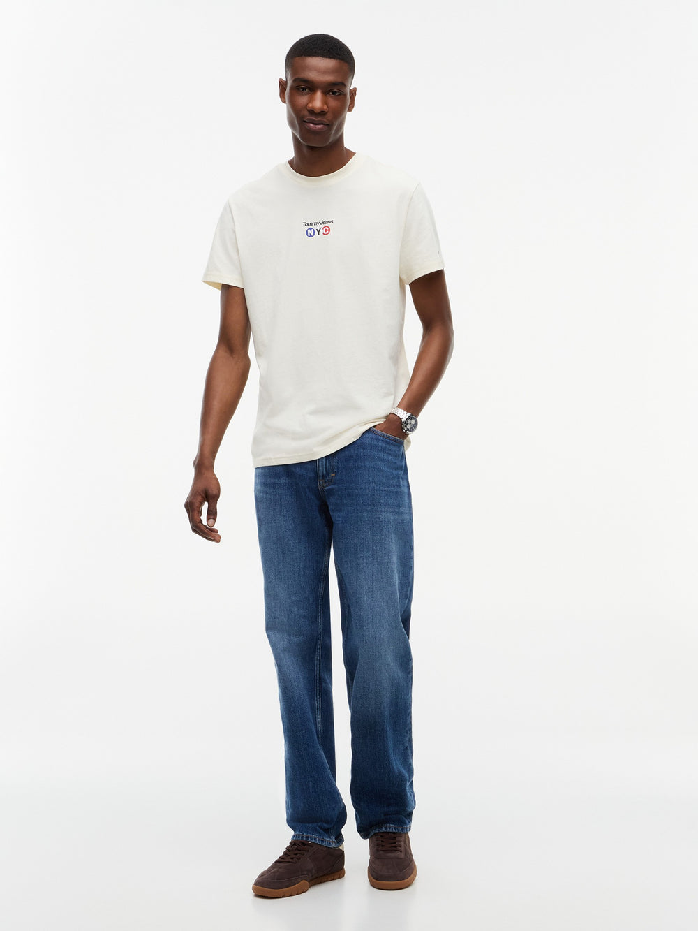 Slim Fit Nyc Logo T-Shirt