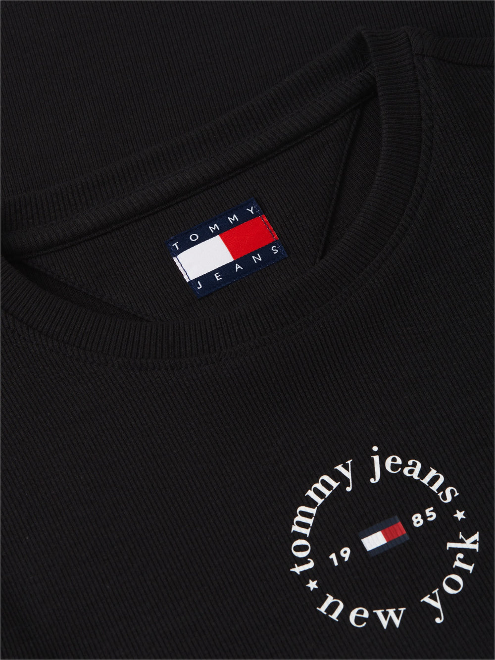 Solid Slim Fit Half Sleeve Ribbed T-Shirt