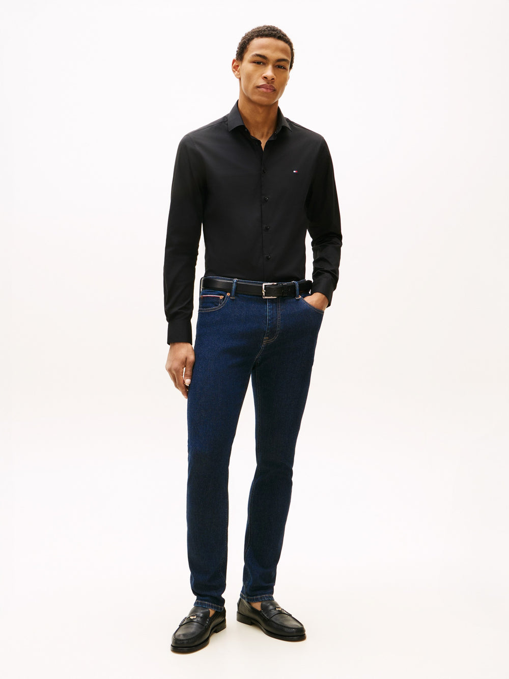Slim Fit Solid Poplin Shirt