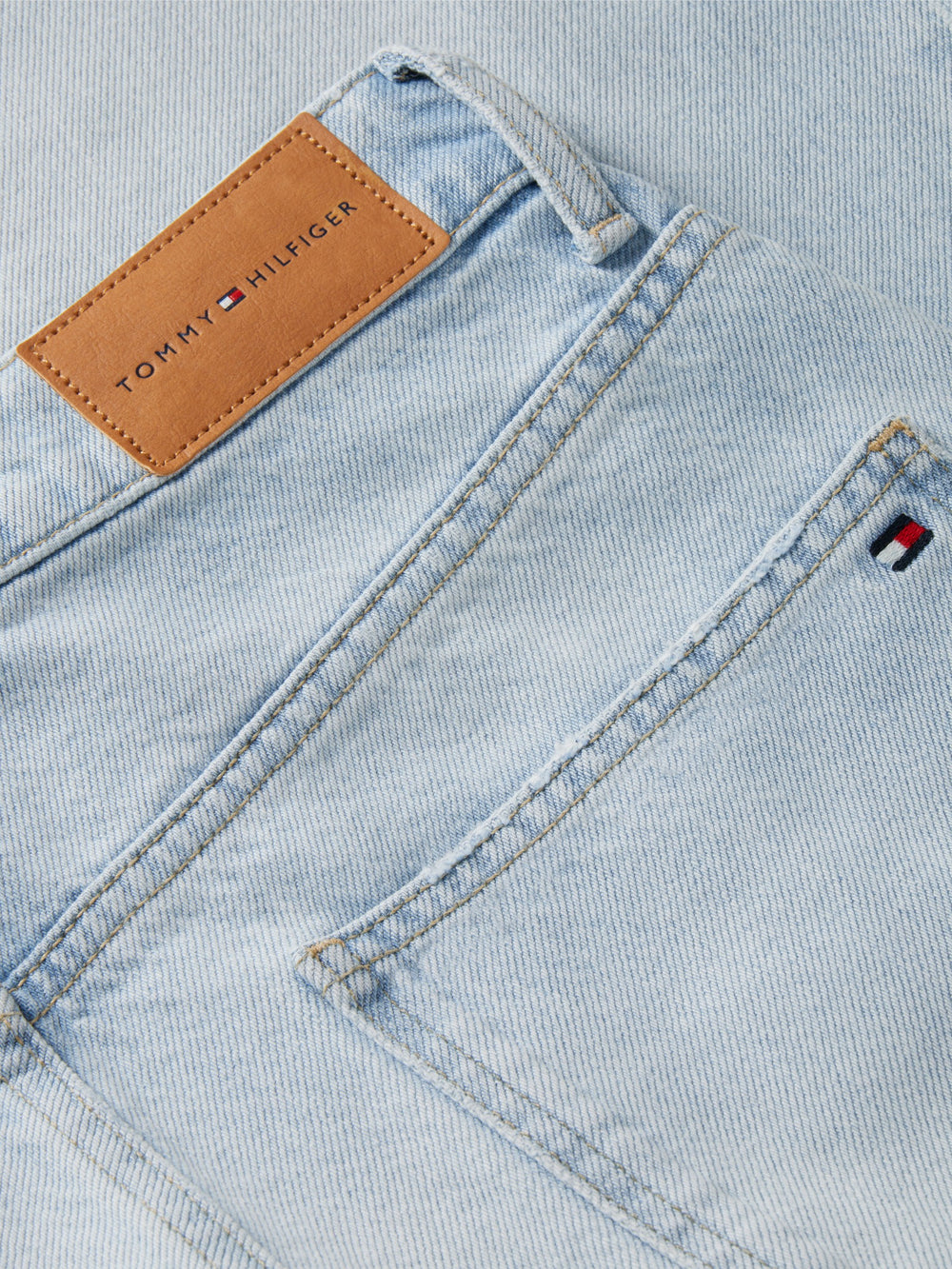 Mid Rise Light Wash Stretch Barrel Jeans