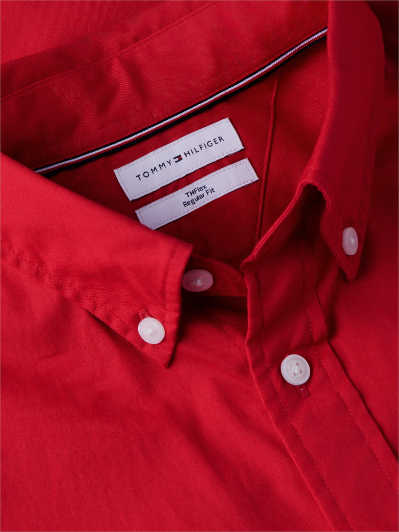 Regular Fit Solid Poplin Shirt