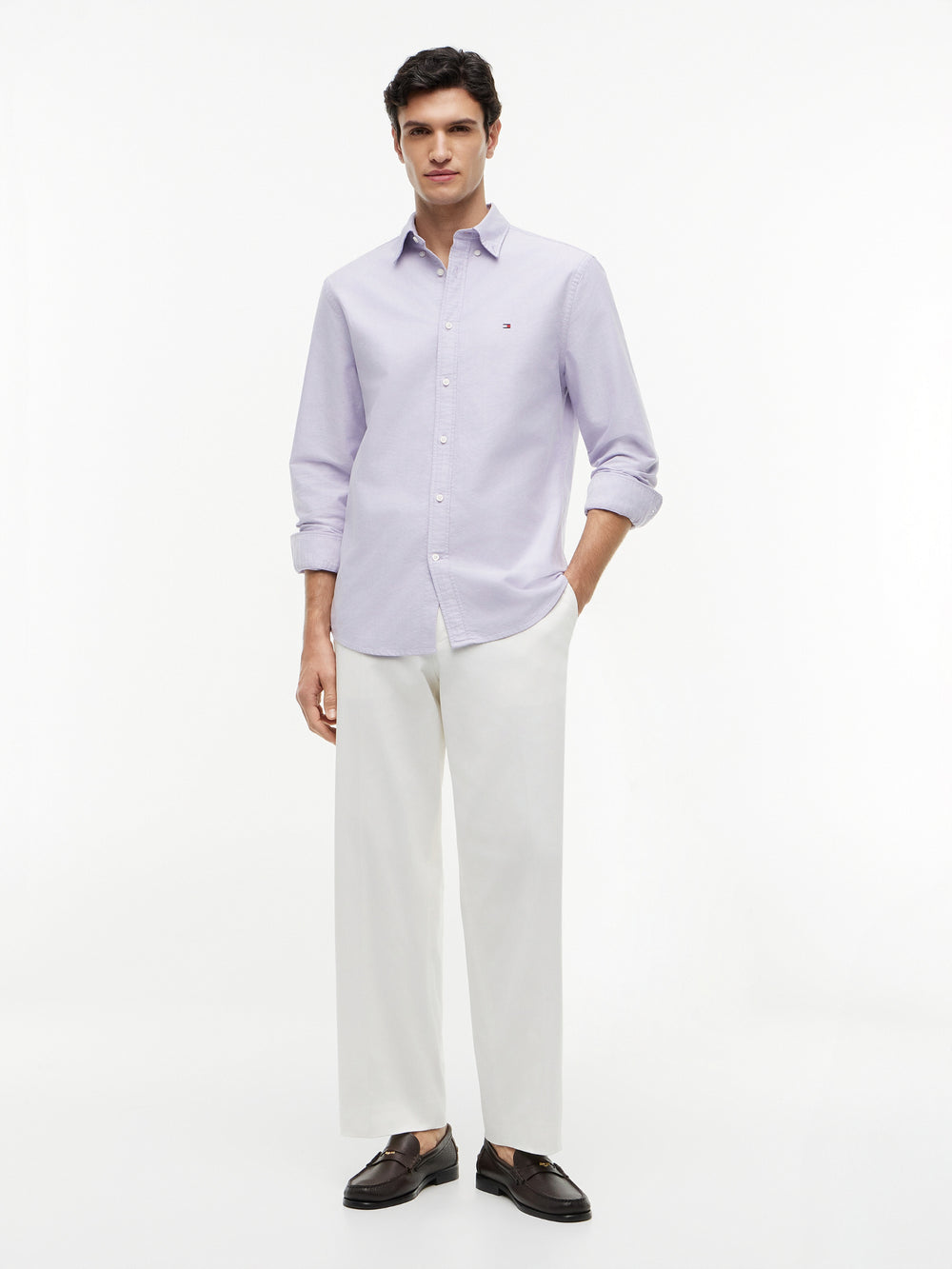 Regular Fit Solid Oxford Shirt
