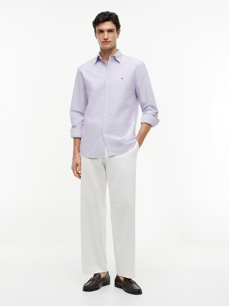 Regular Fit Solid Oxford Shirt