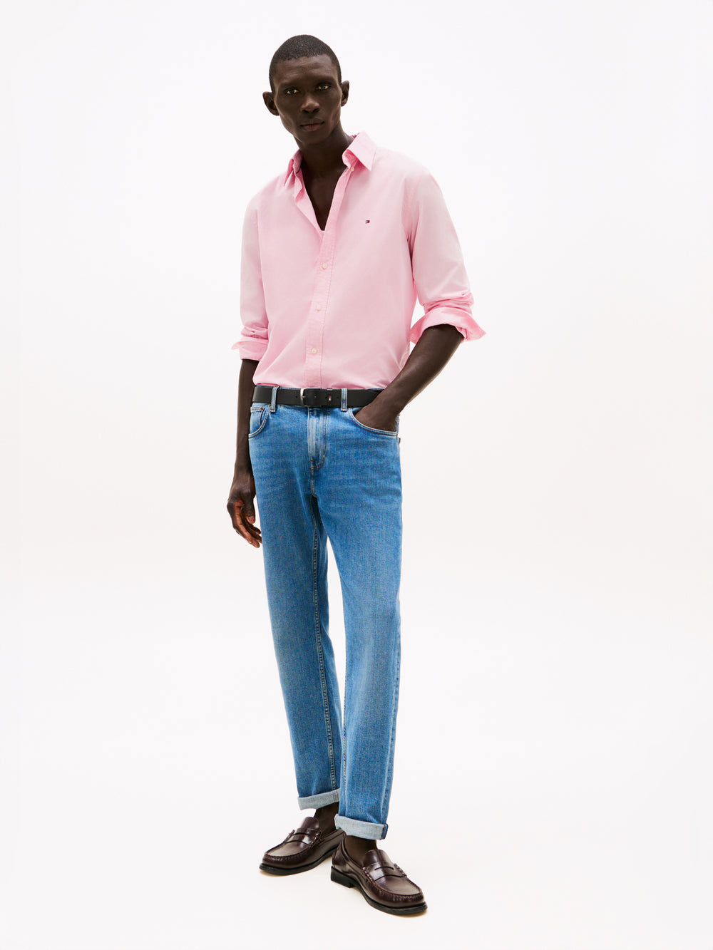 Regular Fit Solid Poplin Shirt
