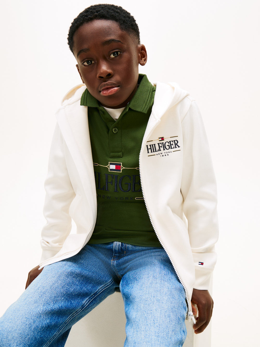 Kids Interlock Zip Hoodie
