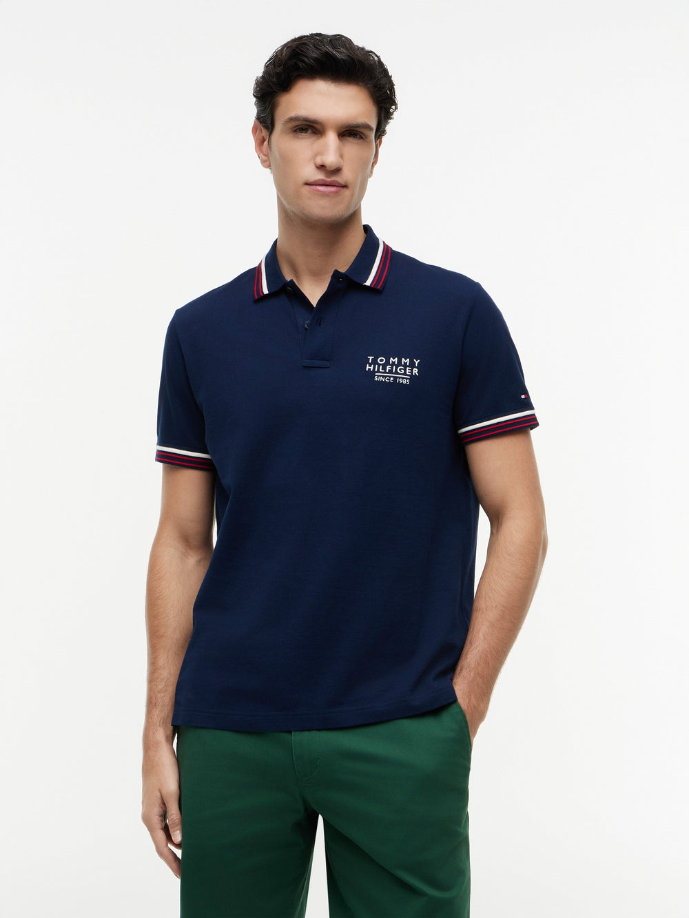 Regular Fit Pique Polo With Tipping