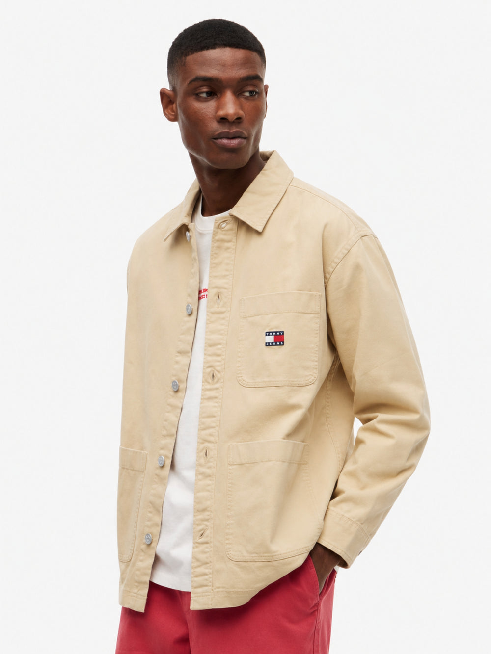 Oversized Fit Washed Overshirt Shirt