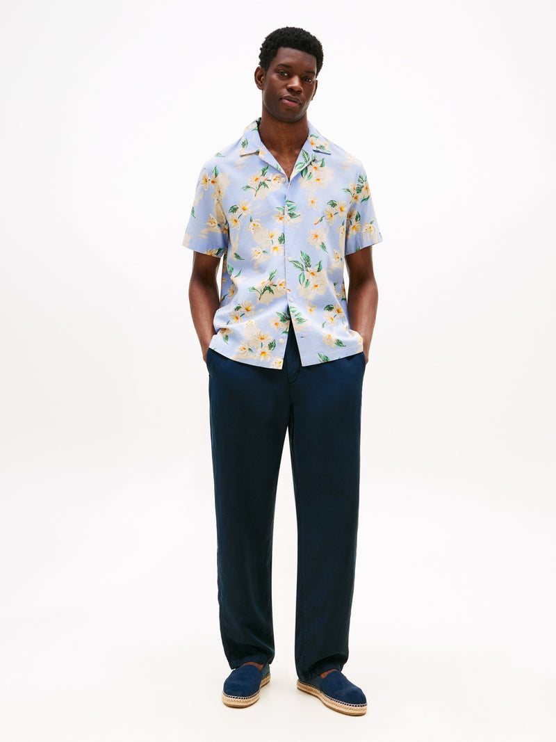 Regular Fit Poplin Print Shirt