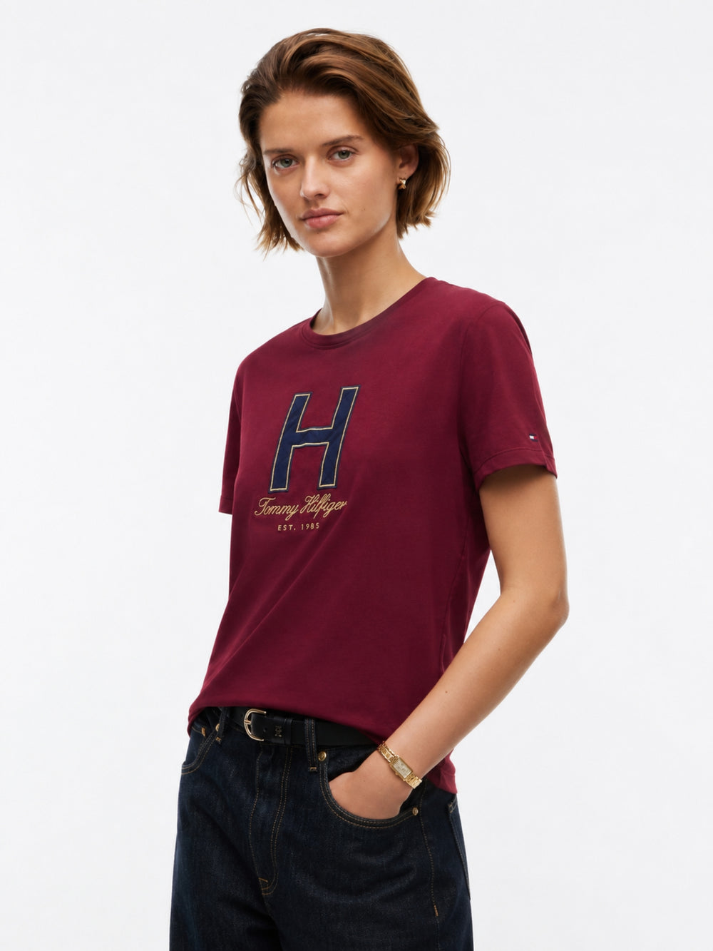 Solid Regular Fit Half Sleeve Cotton Jersey T-Shirt