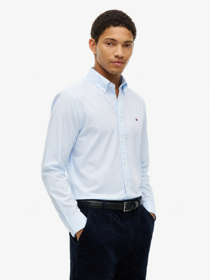Regular Fit Check Poplin Shirt