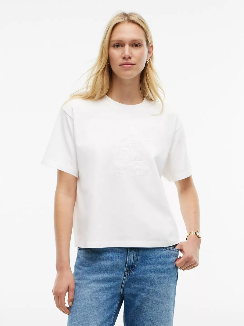 Solid Relaxed Fit Half Sleeve Cotton Jersey T-Shirt