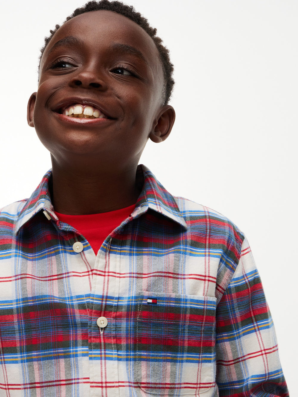Kids Stretch Check Shirt