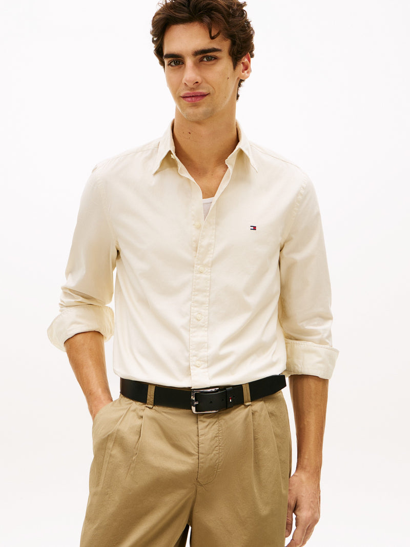 Regular Fit Solid Poplin Shirt