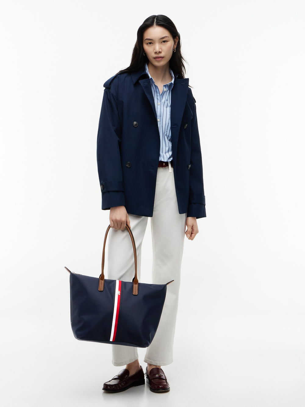 Solid Nylon Trapeze Bag