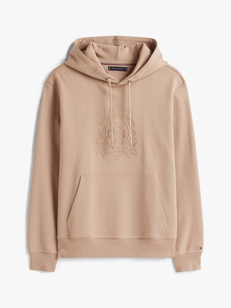 Regular Fit Graphic Embossed Hoodie