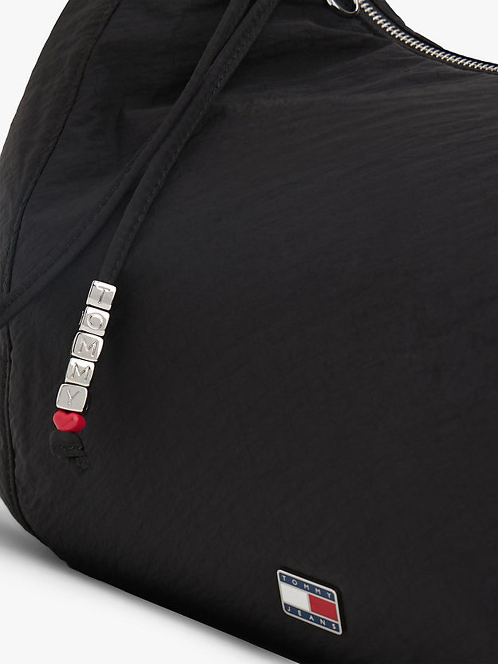 Solid Nylon Shoulder Bag