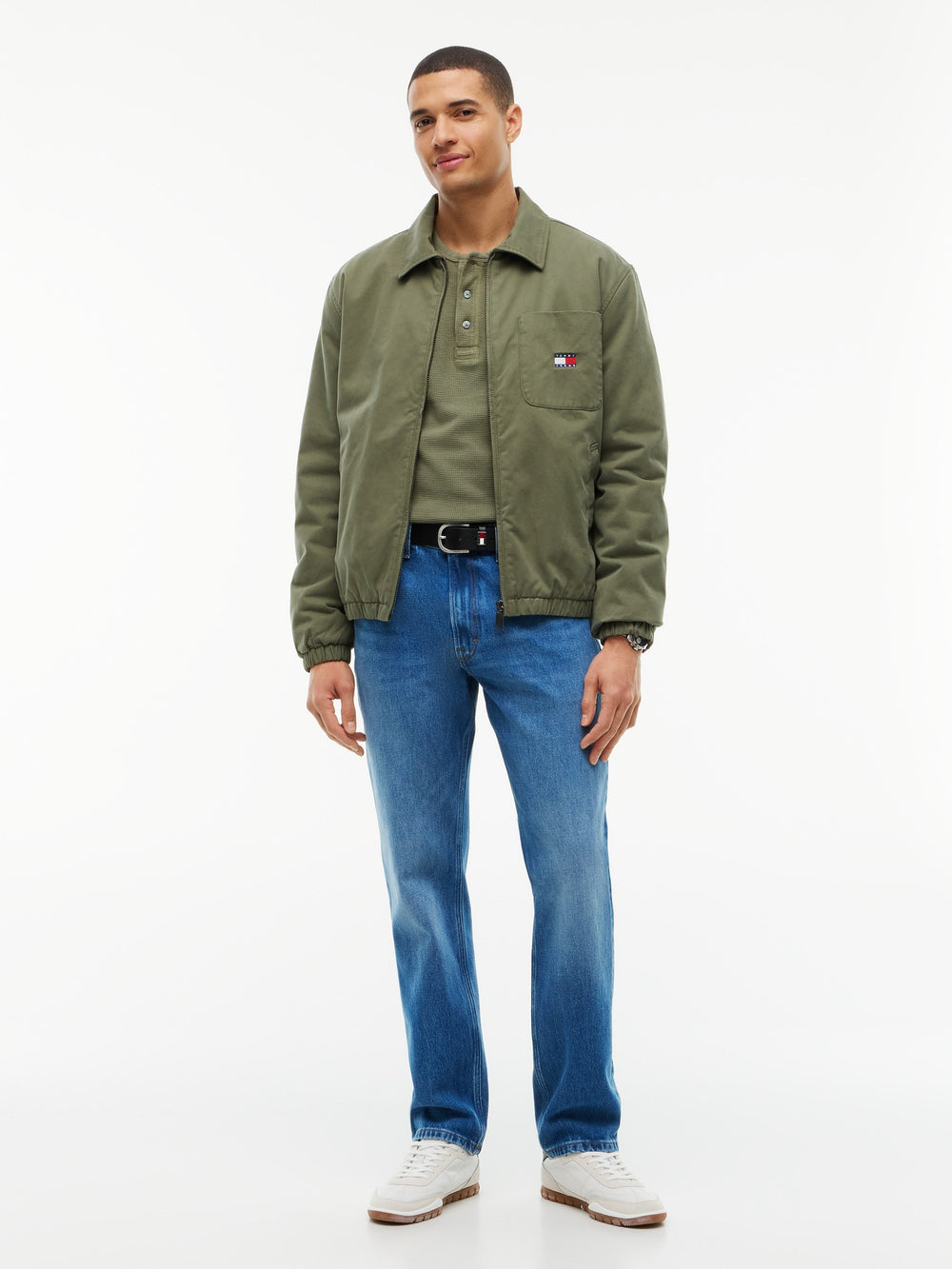 Men Ryan Slim Straight Mid Wash Jeans