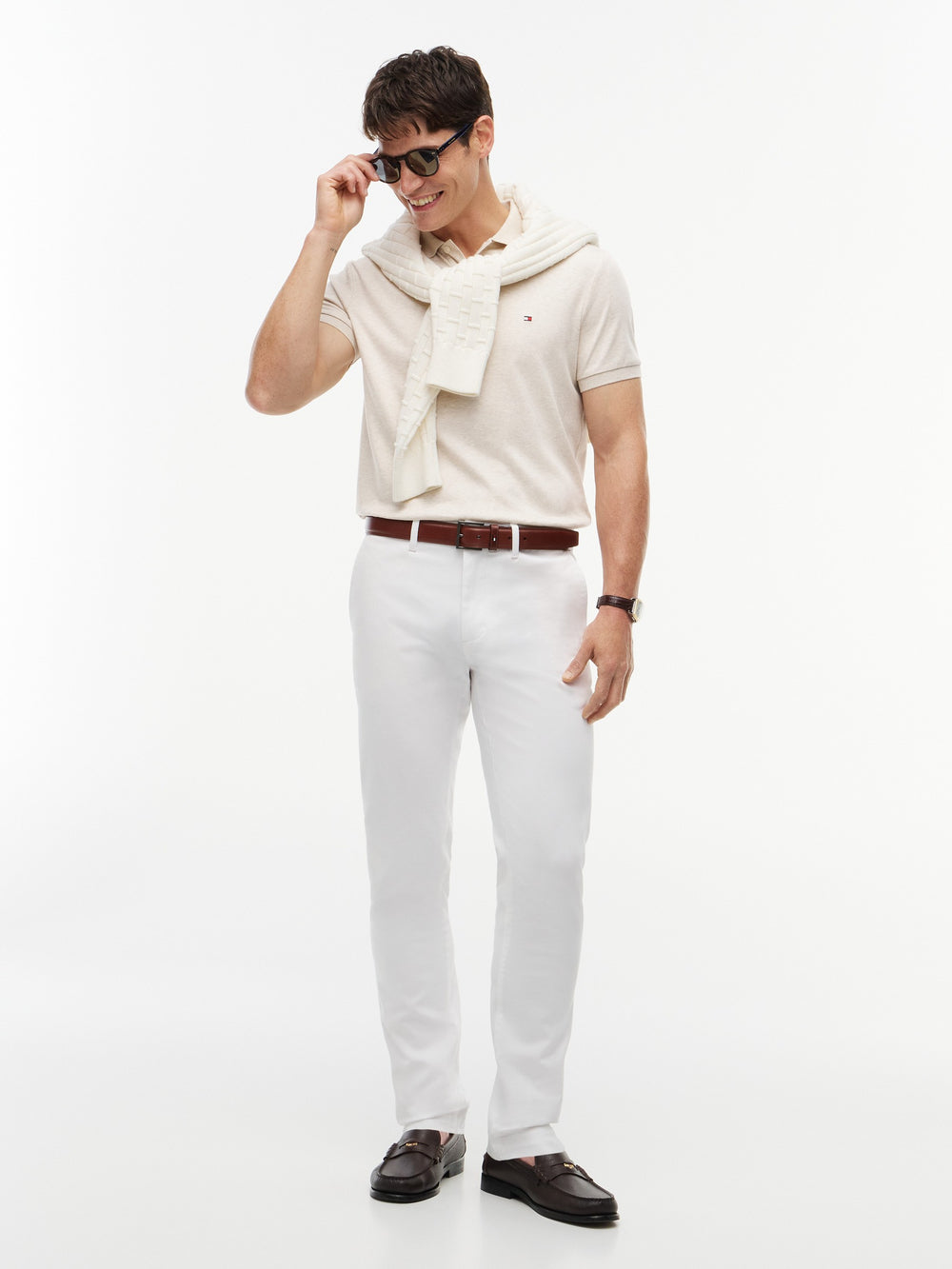 Regular Fit Solid Liquid Cotton Polo