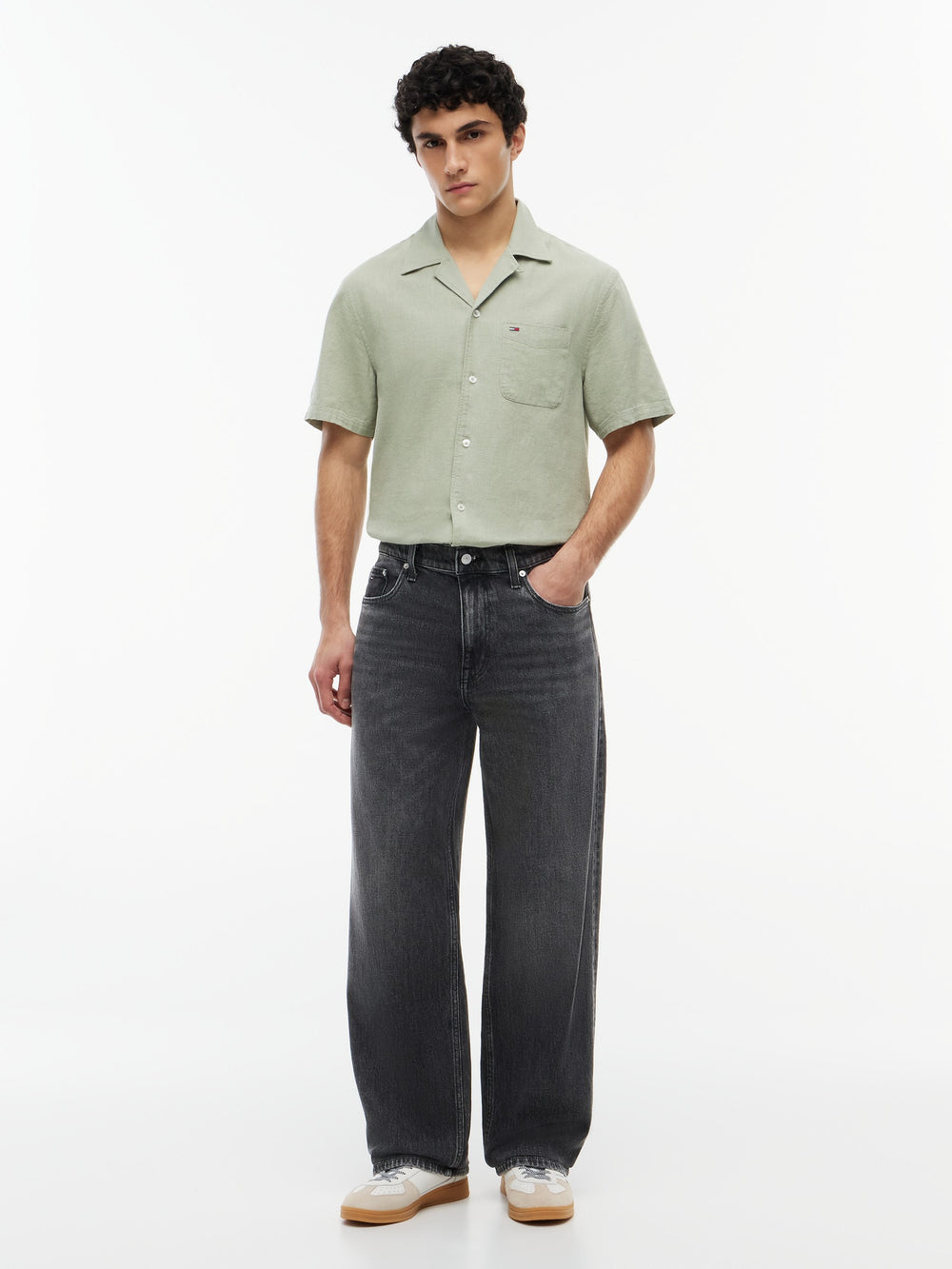 Jaimie Loose Washed Black Jeans