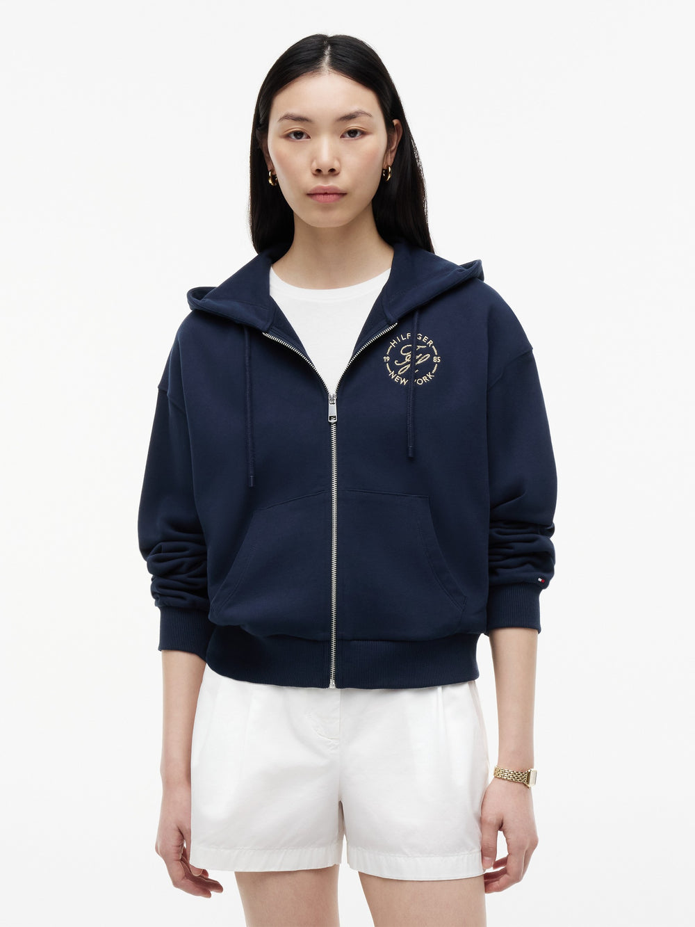 Regular Fit Terry Zip Thru